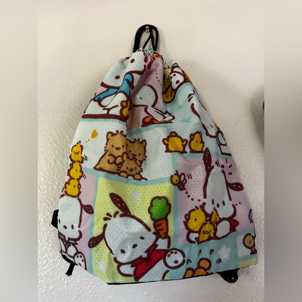 Sanrio Pochacco drawstring bag NWOT